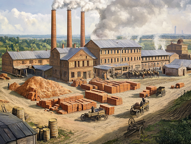 Кирпичный завод  имения Штейнгеля
