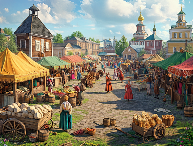 Ярмарка и народные промыслы (центр города Новокубанска)