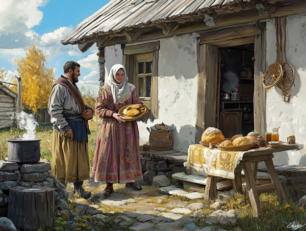 Хлебосольство и угощение гостя (хутор Фёдоровский)