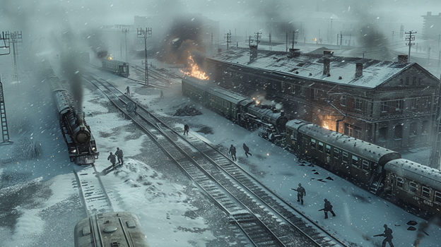 Место боёв за железнодорожную станцию Новокубанская (январь–февраль 1943)