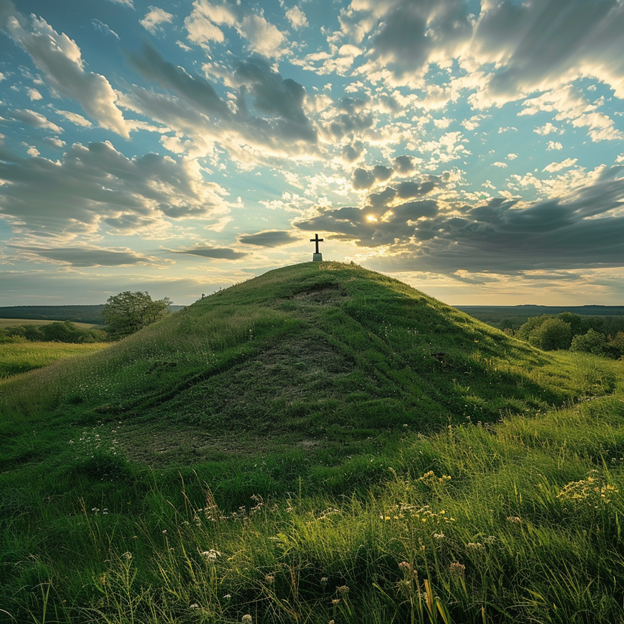 Мемориальный курган на месте боёв 1942 года (район станицы Ковалёвской)