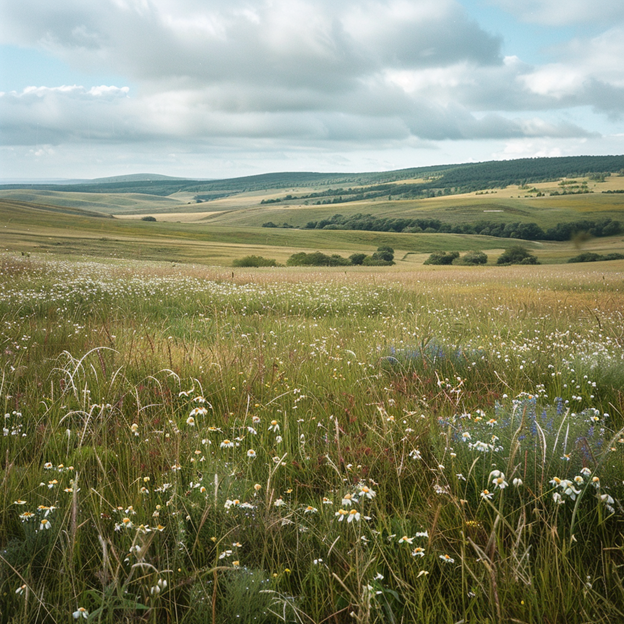 Поля ковыля и степные просторы у хутора Сергеевский — дыхание ветра и море трав