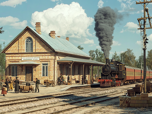 Железнодорожная станция Кубанская (1875 год)